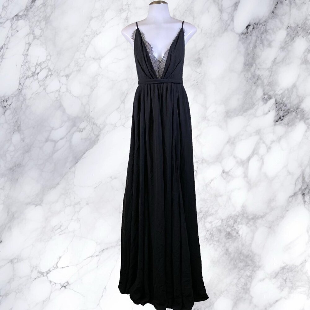 Michael Costello x REVOLVE Justin Gown in Black - Picture 2 of 10